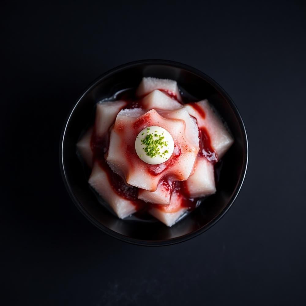 Bingsu de frutos rojos
